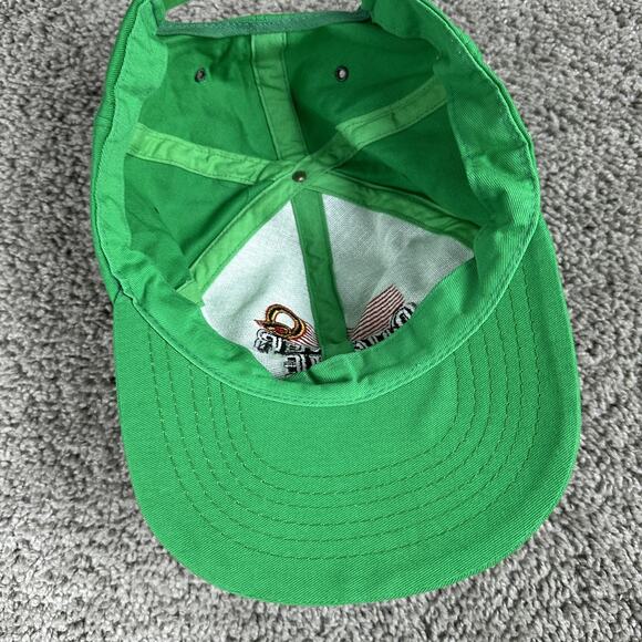 VTG Quaker State Hat Cap Snap Back Green Embroidered Advertising Mens Motor Oil - Picture 8 of 8